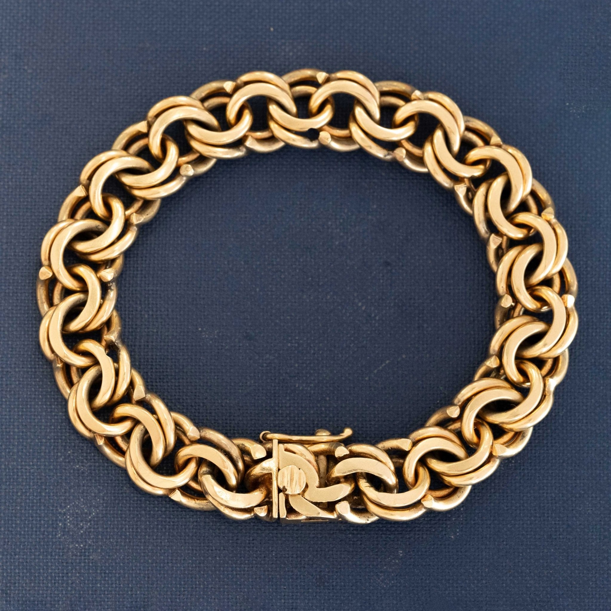 Vintage Double Loop Chain Bracelet