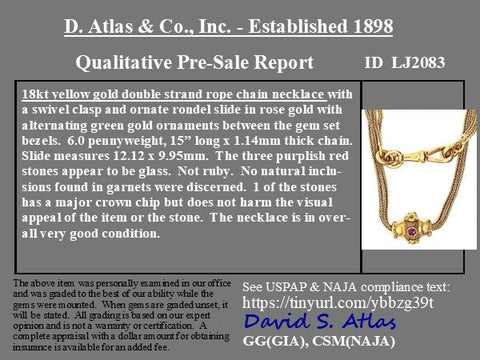 Vintage Double Strand Rope Chain