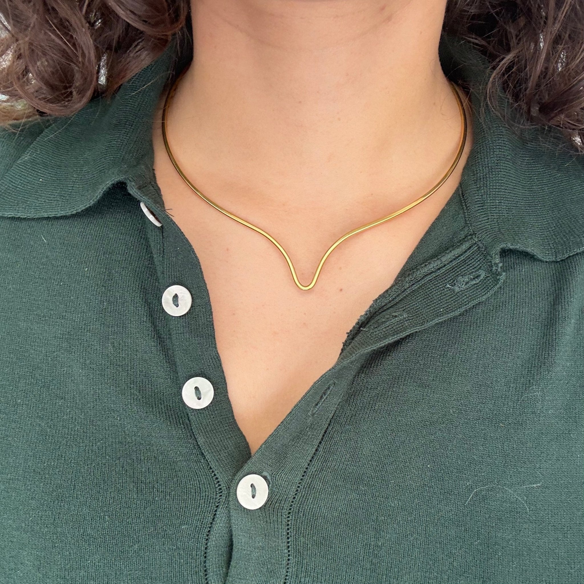 Vintage Drop Gold Collar