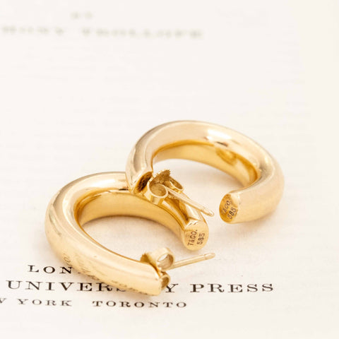 Vintage Drop Hoop Earrings by Tiffany & Co.