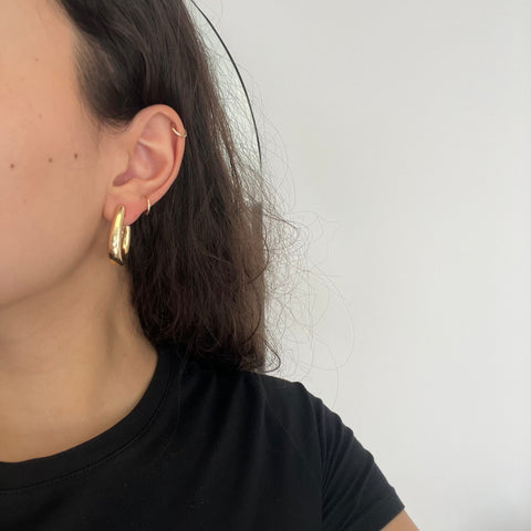 Vintage Drop Hoop Earrings by Tiffany & Co.