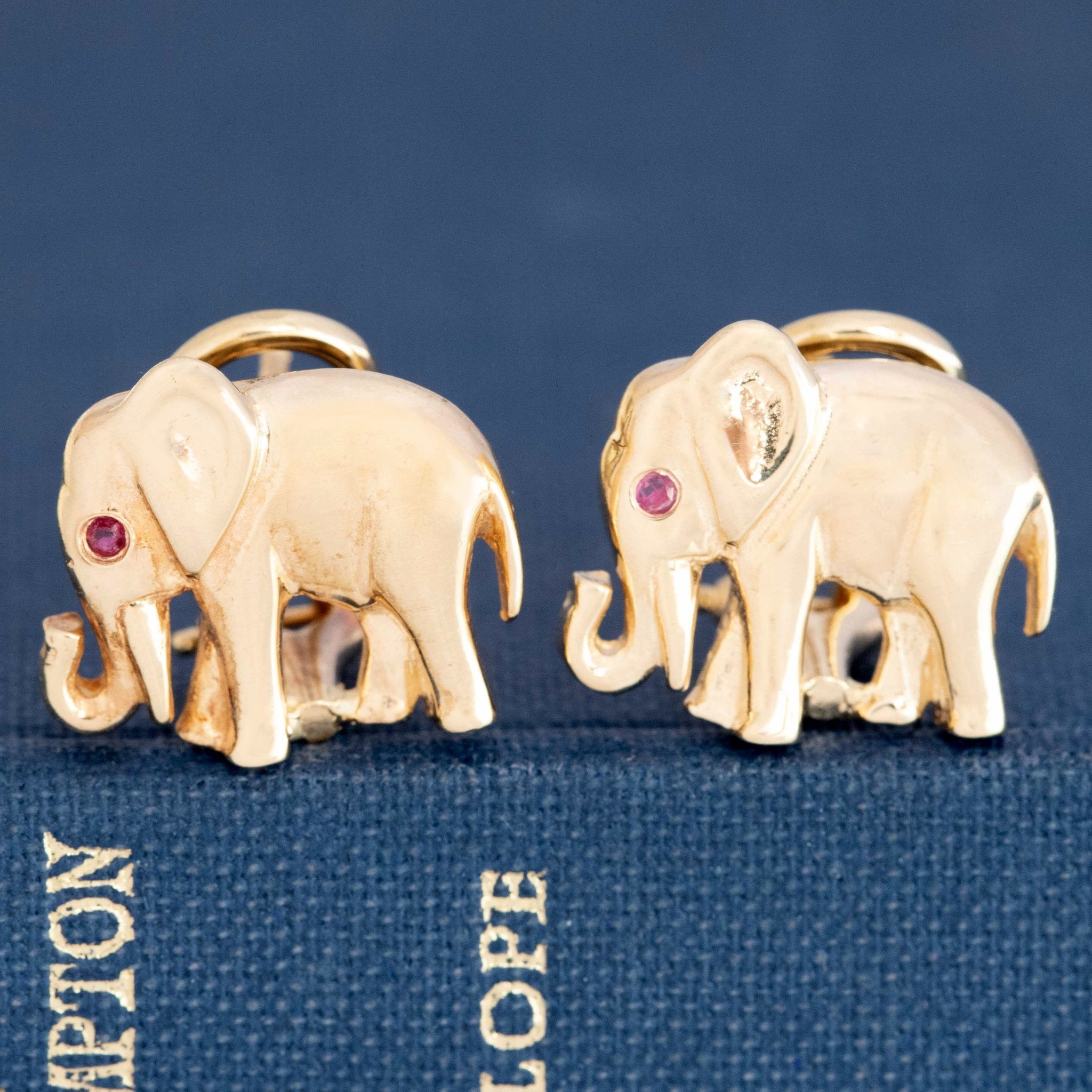 Vintage Elephant Earrings