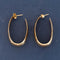 Vintage Elongated Hoop Earrings