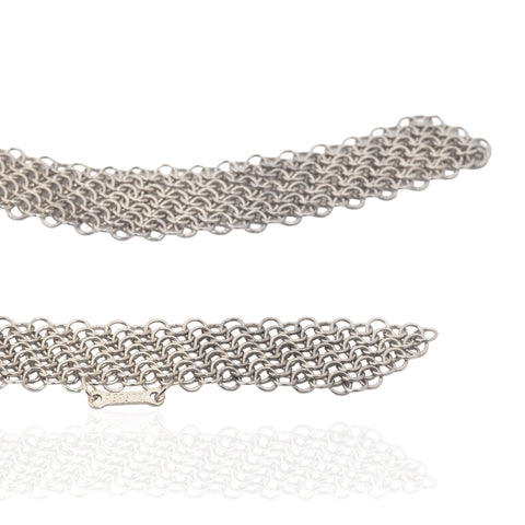 Vintage Tiffany & Co. sterling silver mesh necklace by Elsa Peretti