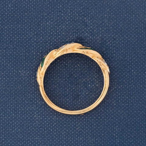 Vintage Emerald & Diamond Twist Band, by Tiffany & Co.
