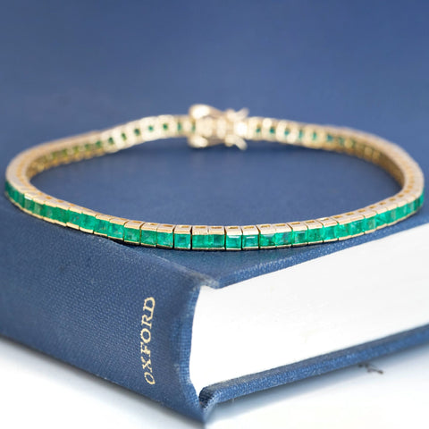 Vintage Emerald Tennis Bracelet