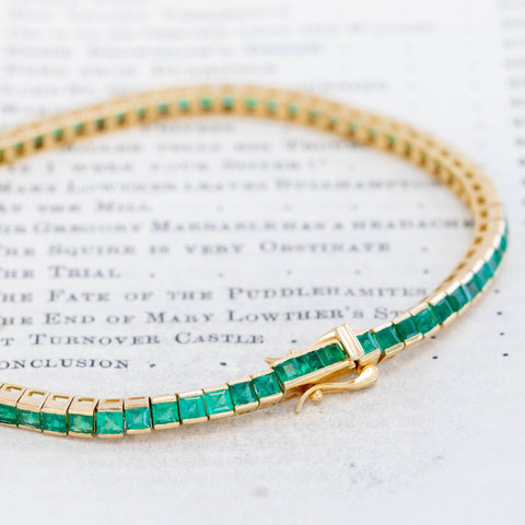 Vintage Emerald Tennis Bracelet