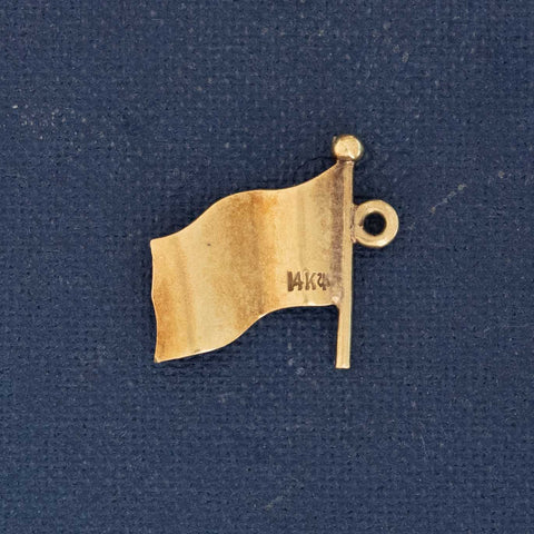 Vintage Enamel American Flag Charm