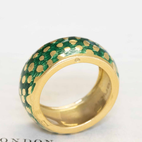 Vintage Enamel Band by Mauboussin