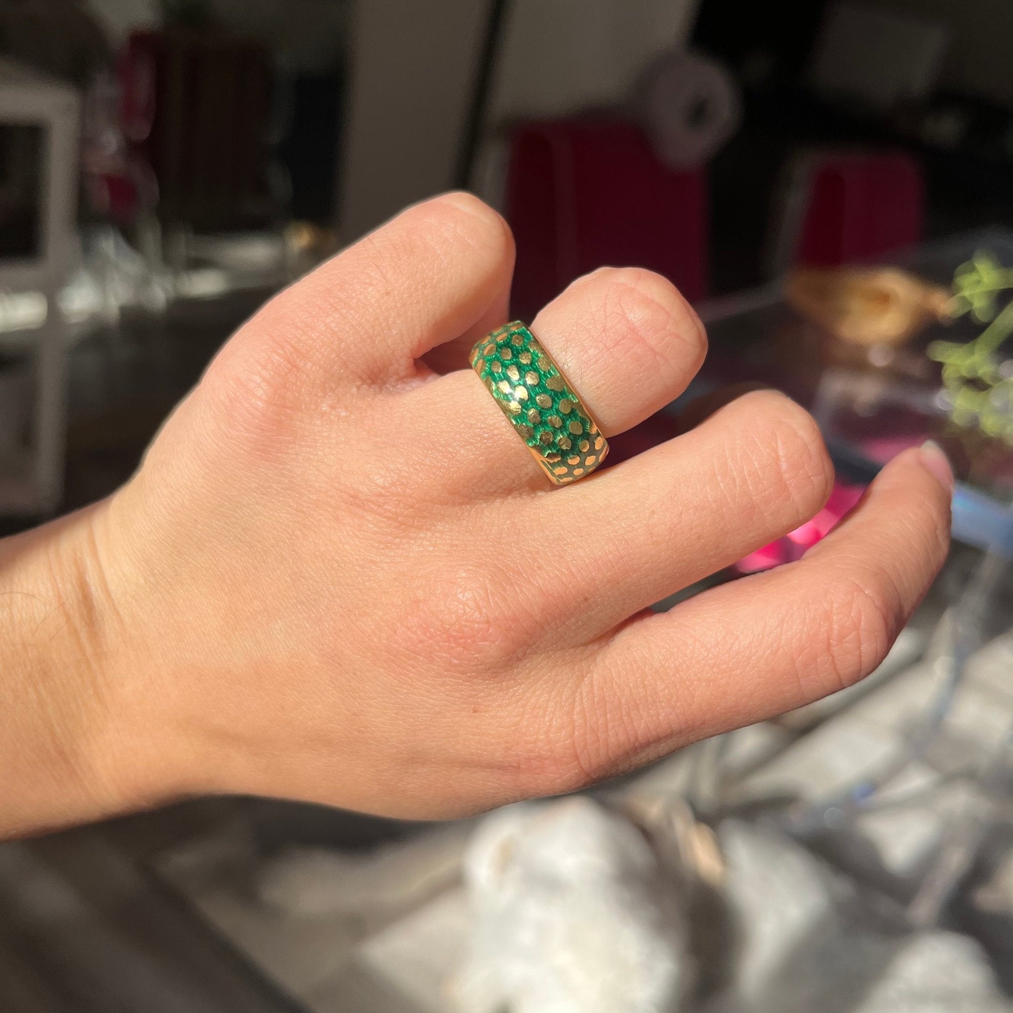 Vintage Enamel Band by Mauboussin