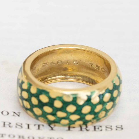 Vintage Enamel Band by Mauboussin
