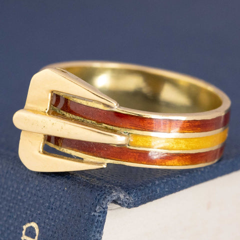 Vintage Enamel Buckle Band by Gucci