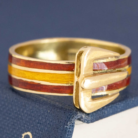 Vintage Enamel Buckle Band by Gucci