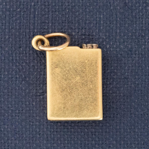Vintage Enamel Chesterfield Cigarette Box Charm