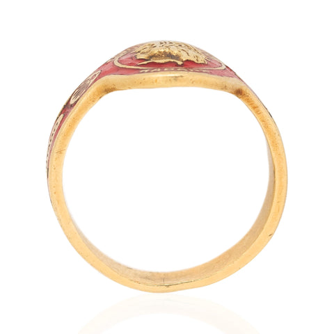 RARE Vintage Enamel Cigar Ring, by Cartier