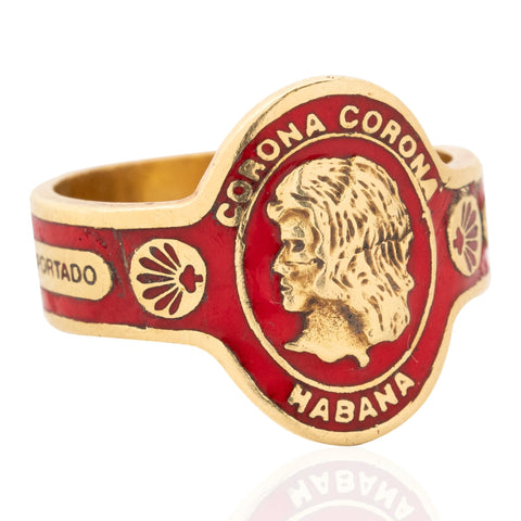 RARE Vintage Enamel Cigar Ring, by Cartier