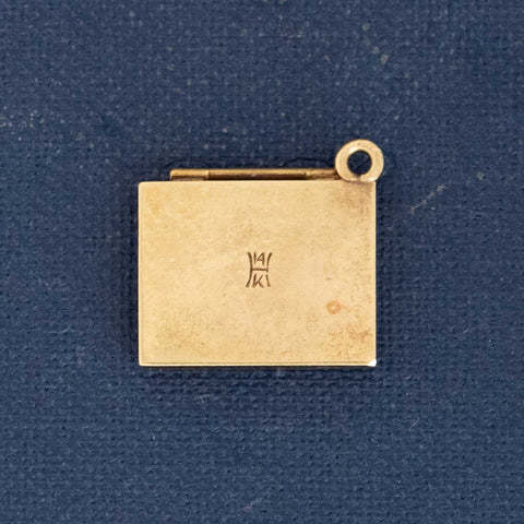 Vintage Enamel Cigarette Case Charm