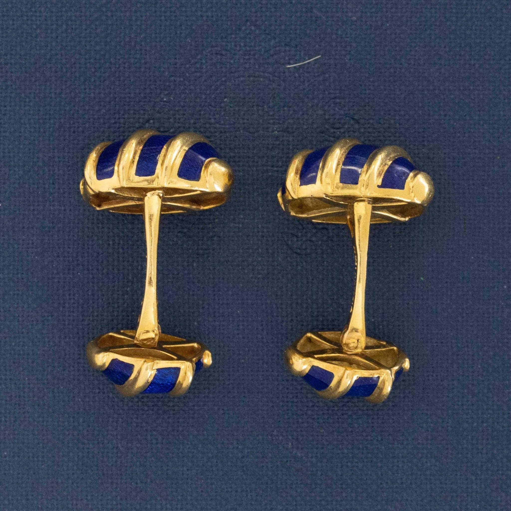 Vintage Enamel Cufflinks by Schlumberger for Tiffany & Co.