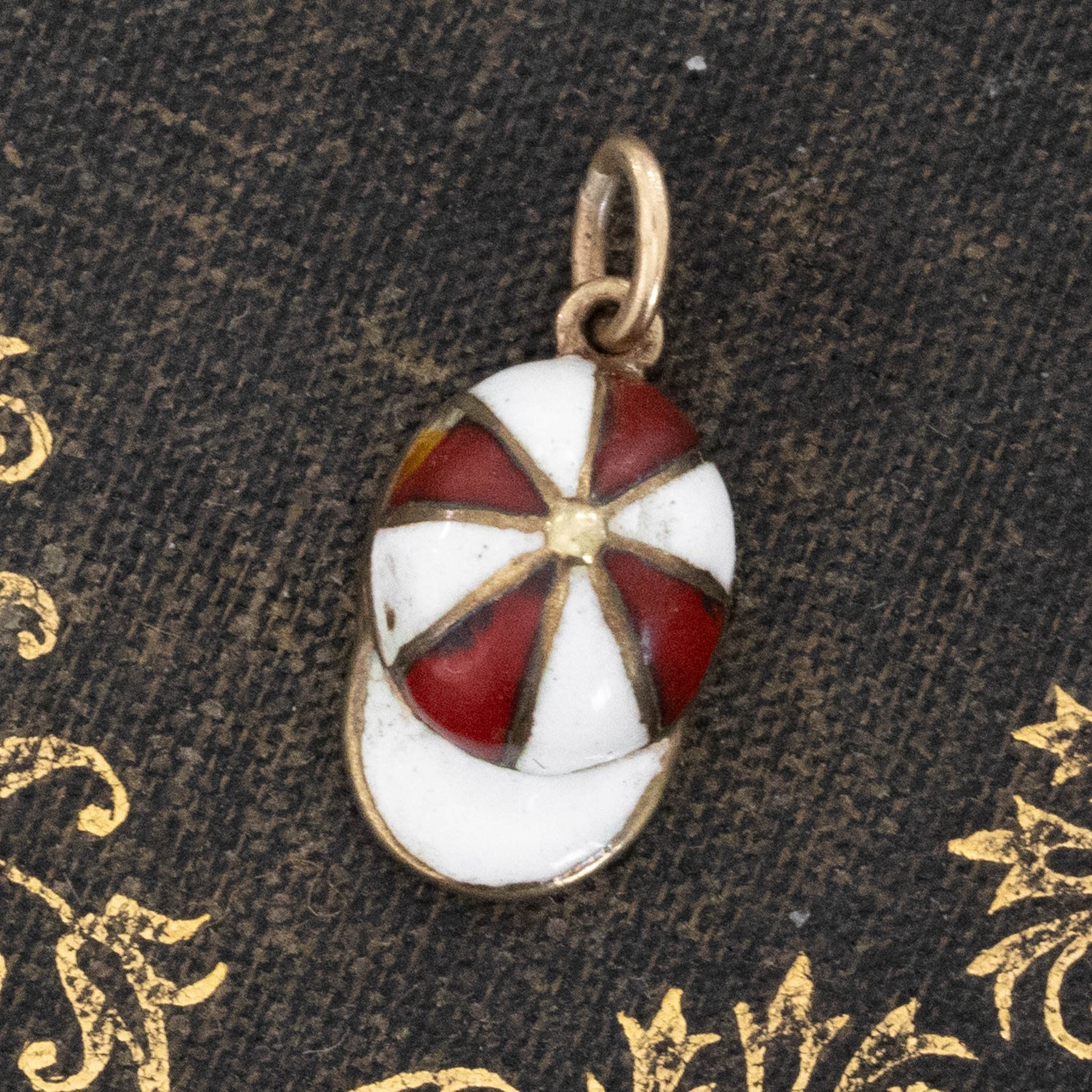 Jockey Silk Enamel Charm Necklace