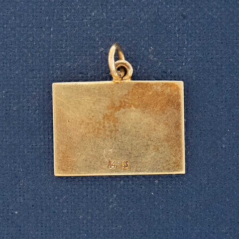 Vintage Enamel Love Gram Letter "Happy Birthday To You" Charm