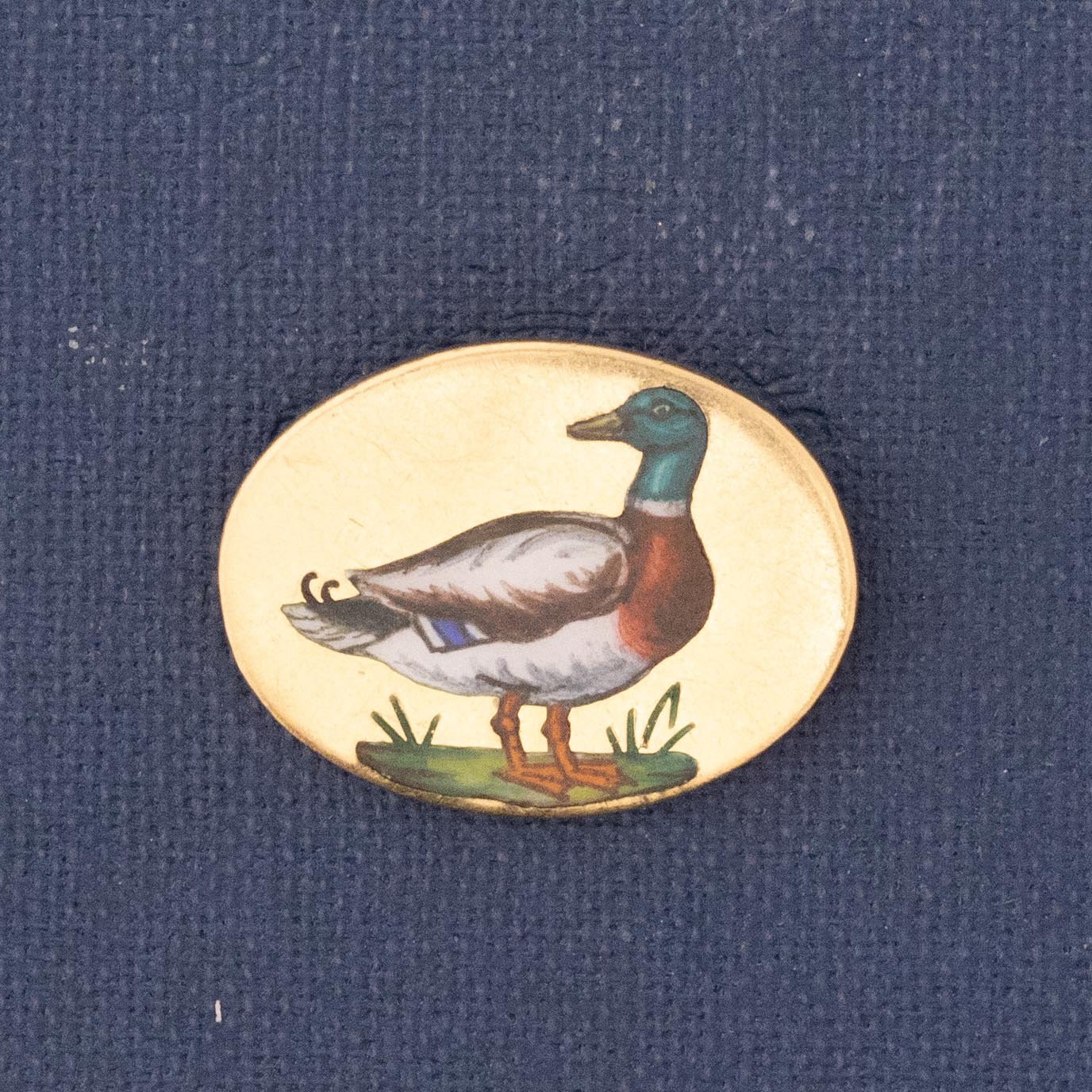 Vintage Enamel Mallard Duck Charm by Tiffany and Co.