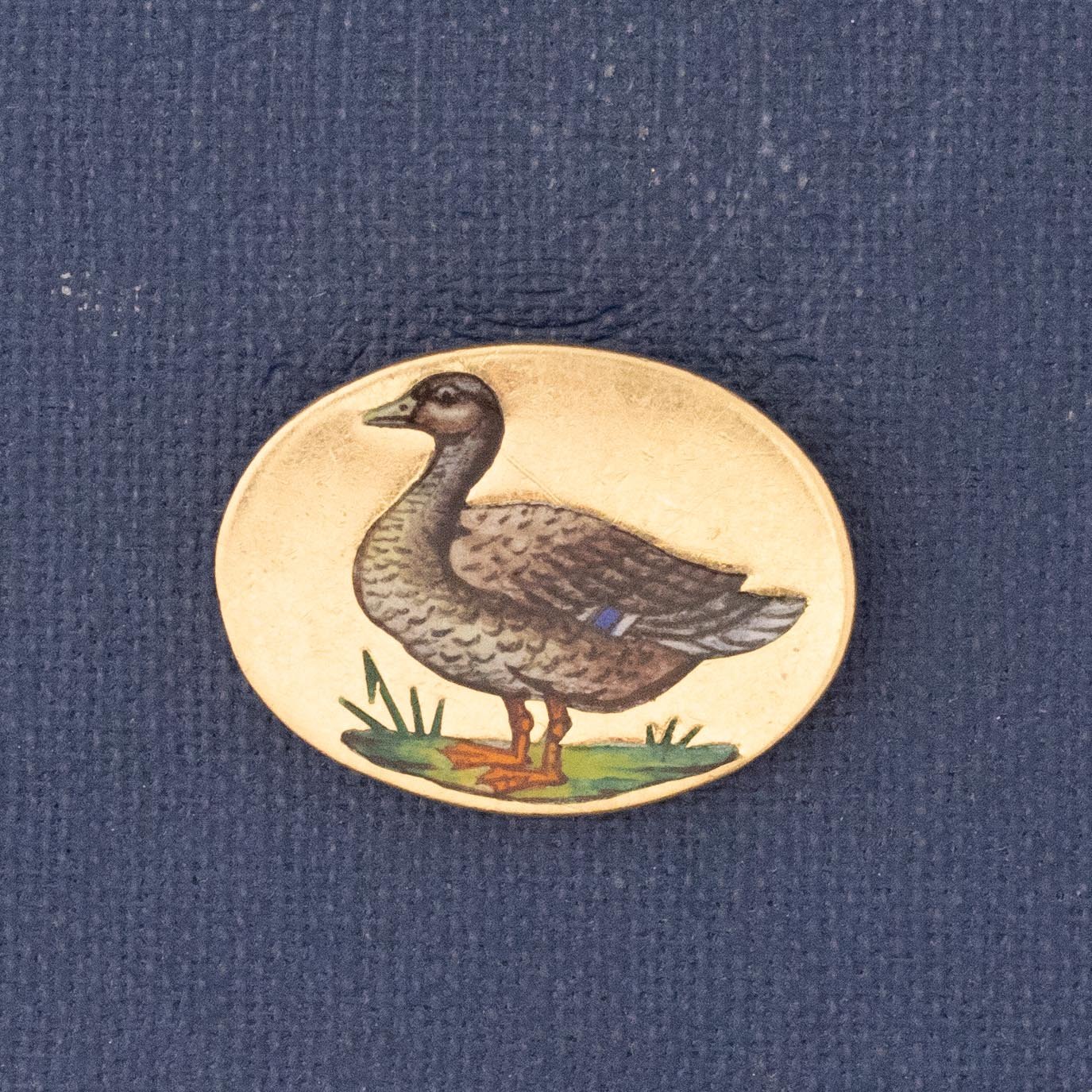 Vintage Enamel Mallard Duck Charm by Tiffany and Co.