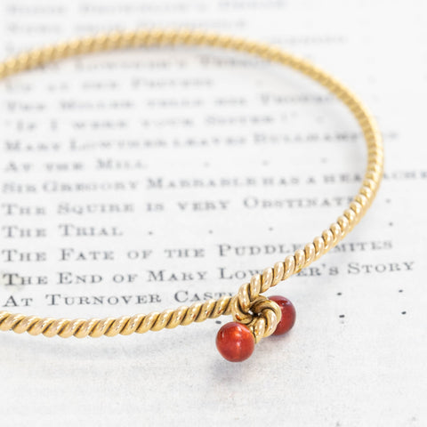 Vintage Enamel Rope Bangle