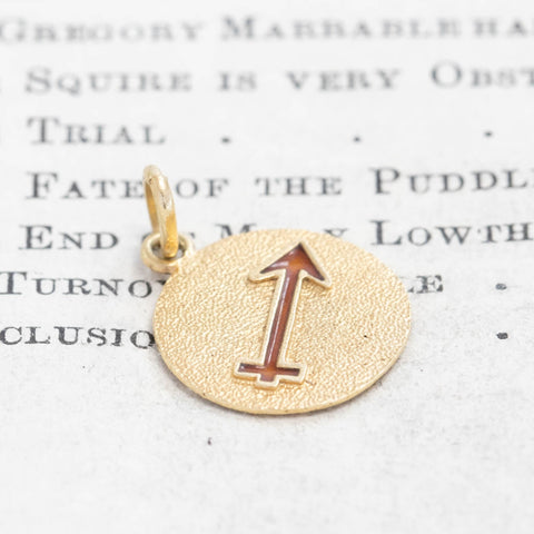 Vintage Enamel Sagittarius Charm