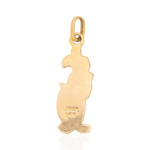 Vintage Enamel Sylvester Charm, Italian