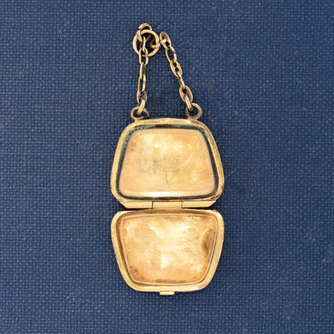 Vintage Engraved Purse Locket Charm