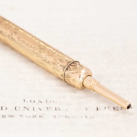 Vintage Engraved Retractable Pencil Pendant, by Tiffany & Co.