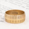 14kt yellow gold vintage engraved wide band 