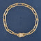 Vintage Etched Paper Clip Chain Bracelet, by Gubelin