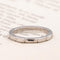 Vintage Etched Platinum Band