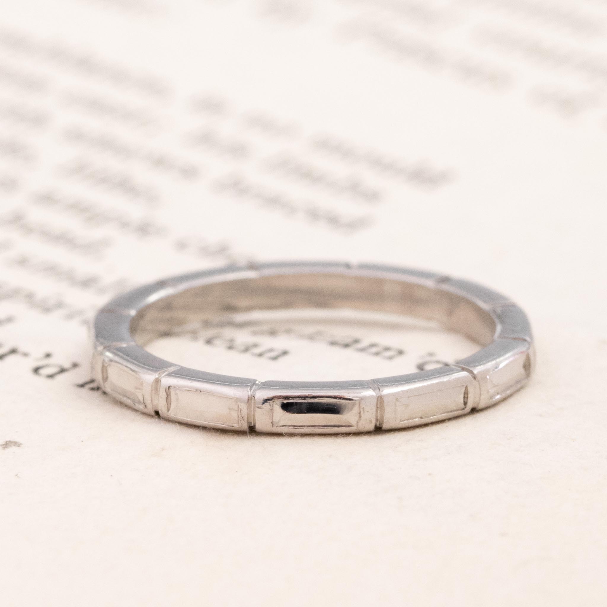 Vintage Etched Platinum Band