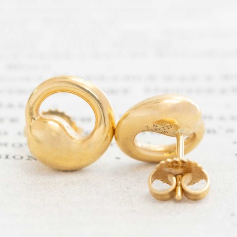 Vintage Eternal Circle Stud Earrings, by Elsa Peretti for Tiffany & Co.