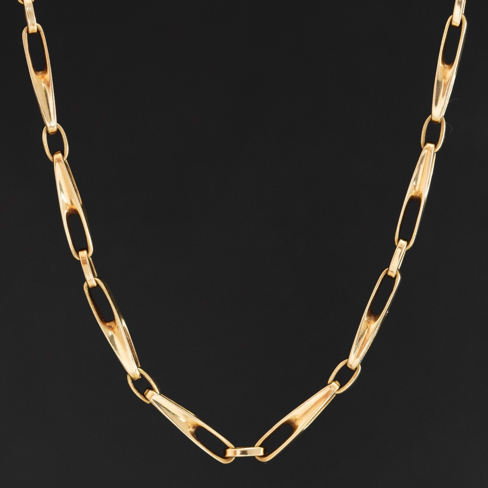 Vintage Fancy Bar Link Chain Necklace