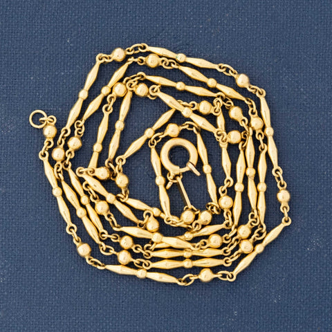 Vintage Fancy Link Beaded Necklace