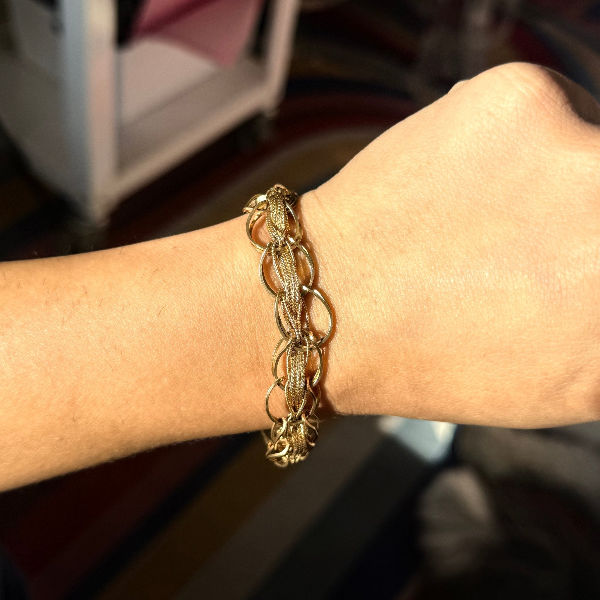 Vintage Fancy Link Bracelet
