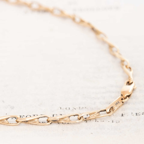 Vintage Fancy Link Chain, 20"