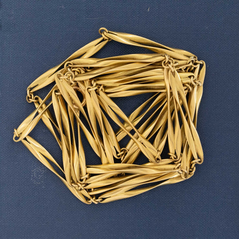 Vintage Fancy Twist Long Chain, French