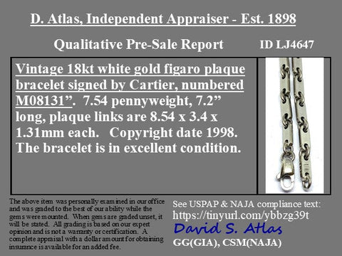 Vintage Figaro Link Bracelet, by Cartier