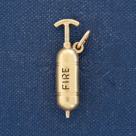 Vintage Fire Extinguisher Charm