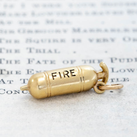 Vintage Fire Extinguisher Charm