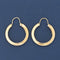 Vintage Flat Hoop Earrings by Uno a Erre