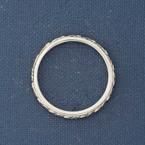 Vintage Floral Etched Band, by Orange Blossom