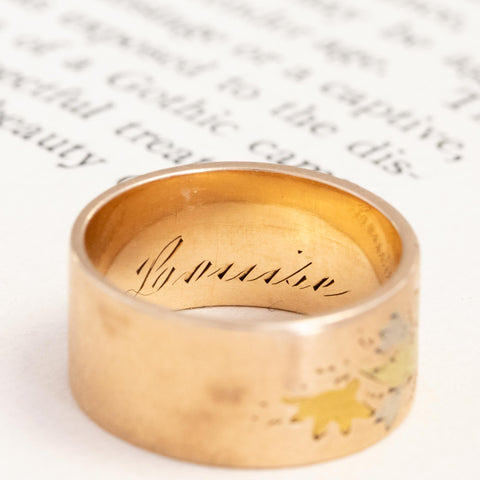 Vintage Flower Etching Band