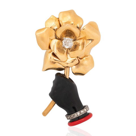 Vintage "Flower in Hand" Brooch, by Cartier Paris