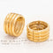 Vintage Fluted Hoop Earrings, by Cartier
