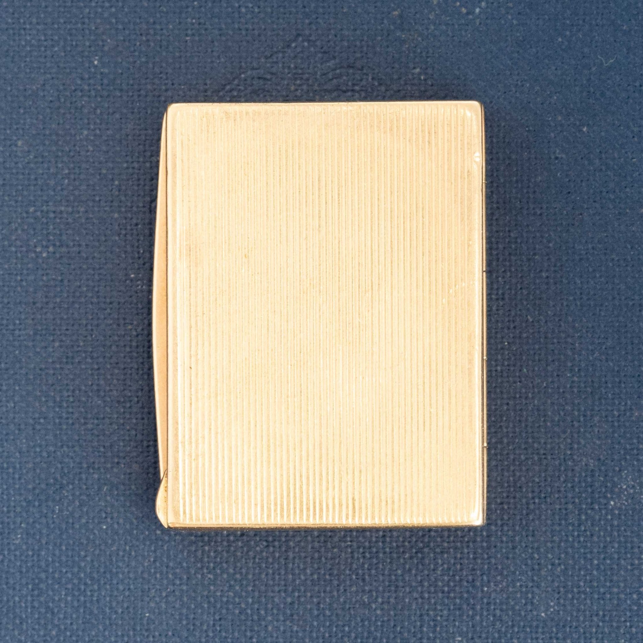 Small solid gold hinged box for pills